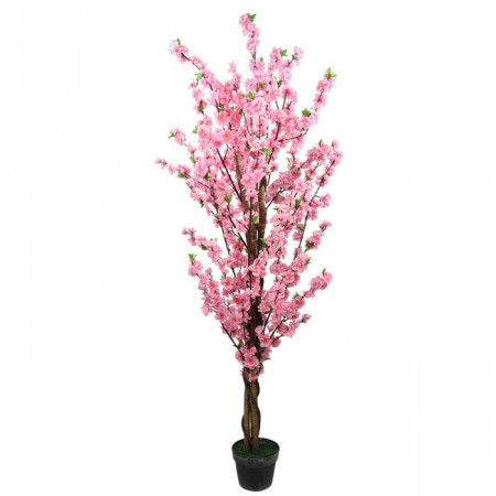 Floare artificiala roz, 150 cm - Img 1