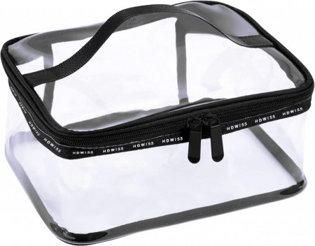 Geanta cosmetica Changrongsheng, PVC, transparent, 21 x 15.5 x 10 cm