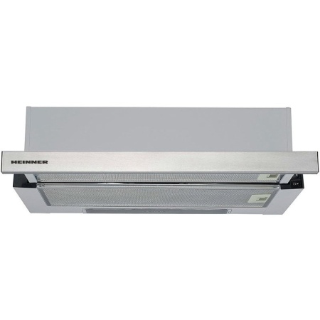 Heinner Hota telescopica HTCH-440FS, 1 motor, 325 m3/h, 2 trepte de viteza, 60 cm, Inox, RESIGILATA, 1 AN GARANTIE