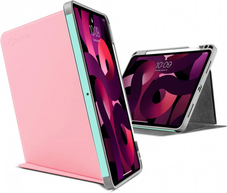 Husa de protectie pentru iPad Air 5 și 4 2022/2020 Tomtoc, policarbonat, roz, 10.9 inchi - Img 1