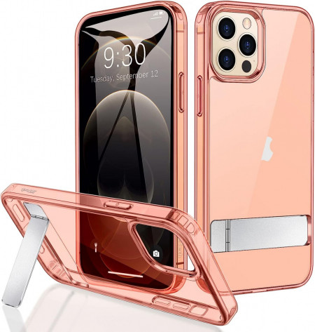 Husa de protectie pentru iPhone 12 Pro Max JETech, TPU, rose, 6,7 inchi