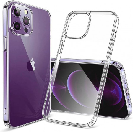 Husa de protectie pentru iPhone 14 Pro Max Hankn, silicon, transparent, 6,6 inchi