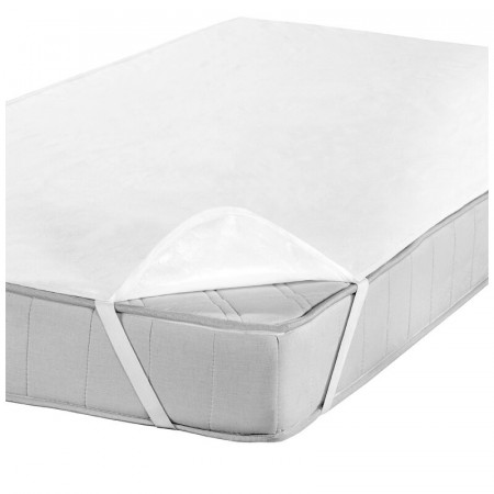 Husa protectoare pentru saltea Wayfair Sleep, bumbac, alb, 120 x 200 cm - Img 1