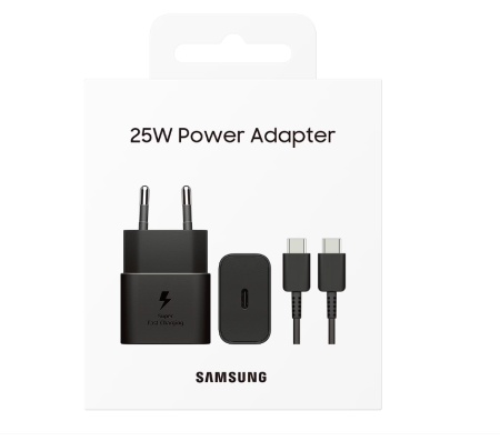 Incarcator Retea Samsung, 25W, 3A, 1 X USB-C, Negru, Resigilat, Grad A
