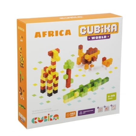 Joc Din Lemn, Set de constructii, Cubika, World Africa