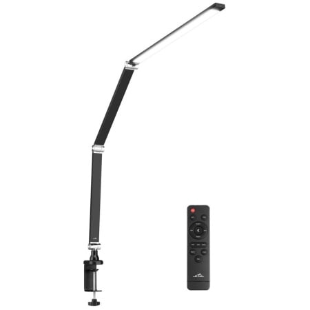 Lampa de masa ETA 2893 90000, 10 W, LED, brat flexibil, reglare intensitate lumina, telecomanda, negru