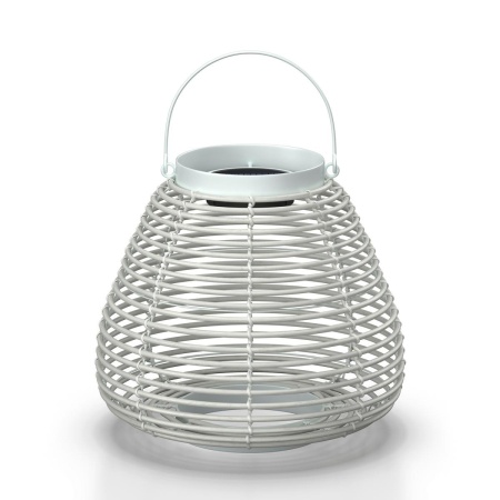 Lampă solară Anina , albă, metal/plastic