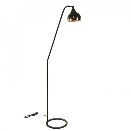 Lampadar Croll, metal, negru/auriu, 155 x 30 x 30 cm