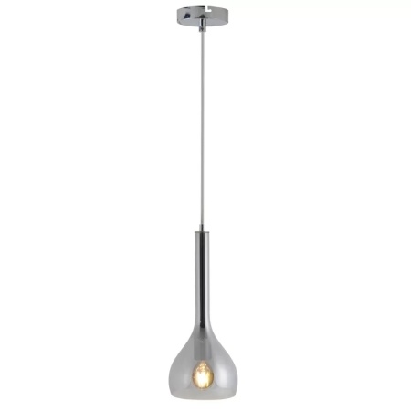 Lustra tip pendul Piccadilly, metal/sticla, argintiu, 143 x 16 x 16 cm