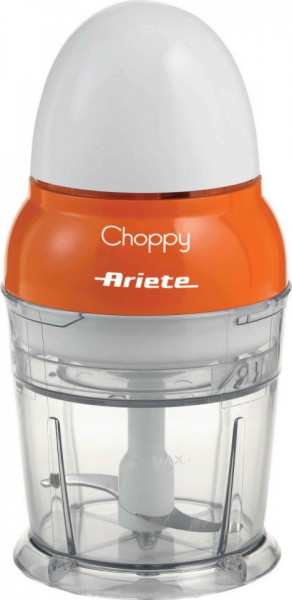 Mini tocator Ariete Choppy, alb/portocaliu, 10 x 10 x 20 cm, 160 W - Img 1