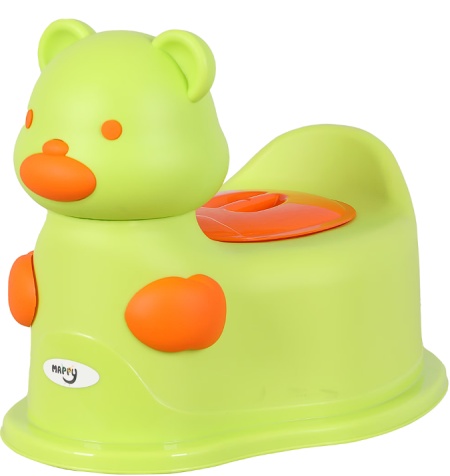 Olita pentru bebelusi Mappy Bear, Verde/Orange, Resigilat, Grad A