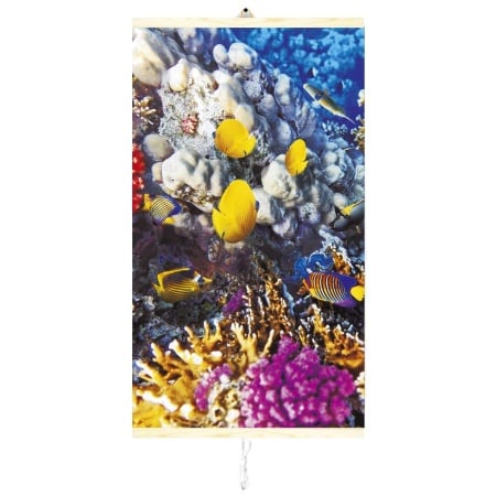 Panou radiant electric decorativ TRIO, incalzire cu infrarosu 420W/210W, vibe Ocean, 100 x 57 cm