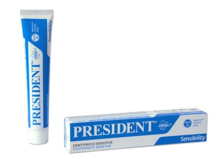 Pasta de dinti President Sensitive (cu Hydroxyapatita), pentru sensibilitate dentara 75ml