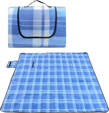 Patura pentru picnic SUPRBIRD, poliester, albastru, 200 x 200 cm - Img 1