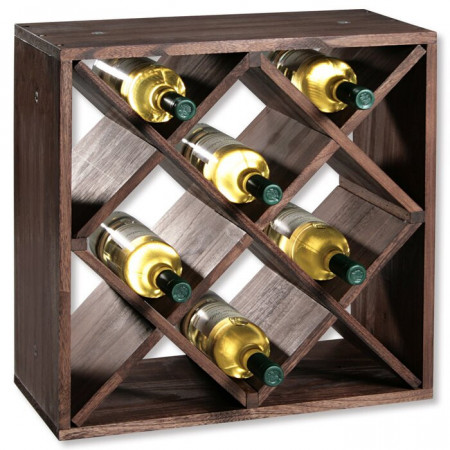 Raft pentru vin, 20 sticle, 25 x 50 x 50 cm - Img 1