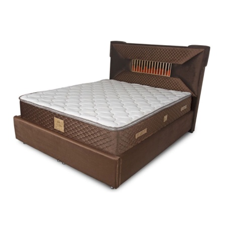 Saltea superortopedica, Saltex, Lux Memory Piemond cu topper, 200x160x32 cm, plasa de arcuri bonnel, semitare