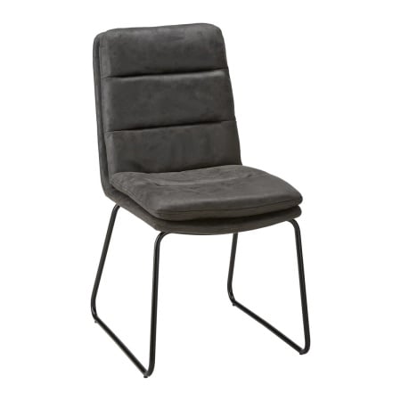 Scaun Kona, tapitat in catifea gri, 48/90/65 cm