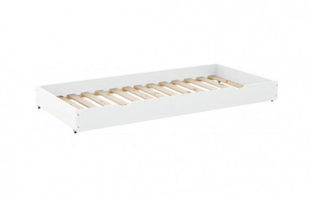 Sertar pentru depozitare Alpi lemn masiv de pin, alb, 90 x 200 cm - Img 1
