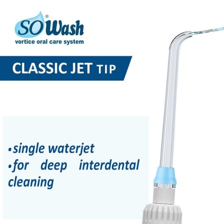 Set 4 capete (rezerve) dus bucal So Wash Classic Jet, pentru dus bucal electric cu rezervor