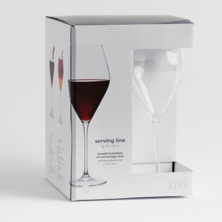 Set 4 pahare BASINO 640 ml