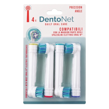 Set 4 rezerve periuta dinti electrica rotativa compatibile Oral-B Precision Angle