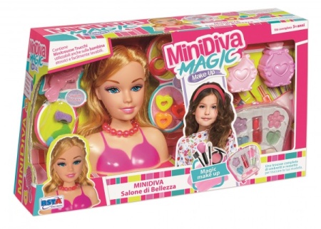 Set cosmetica MInidiva RS Toys cu bust cosmetica si accesorii