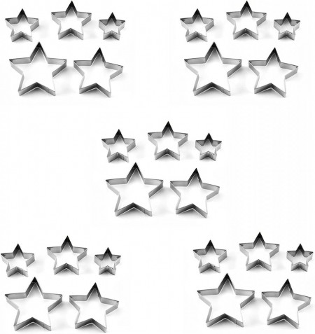 Set de 25 forme pentru prajituri MsdeBersSKER, otel inoxidabil, argintiu, 7,5 x 7 cm - Img 1