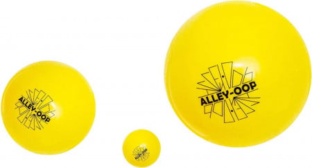 Set de 3 mingi ALLEY-OOP, galben/negru