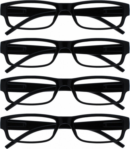Set de 4 perechi de ochelari de vedere Opulize, negru, marimea 3,5
