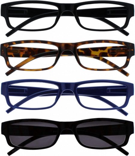 Set de 4 perechi de ochelari pentru citit Opulize, multicolor, +1.50