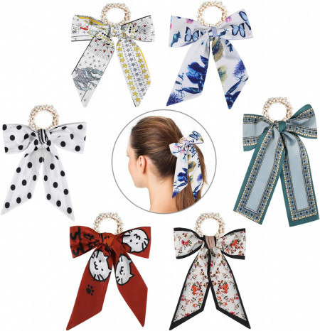 Set de 6 fundite pentru par Pwsap, matase, multicolor, 18 x 24 cm