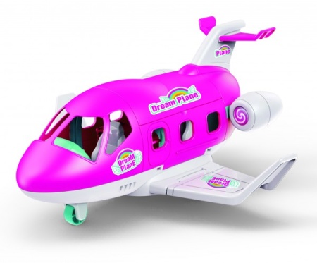 Set de joaca Avion privat cu papusa Evelyn inclusa si animal companie RS Toys