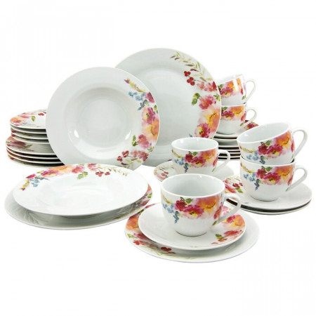 Set de vase Gilley, portelan, pentru 6 persoane - Img 1