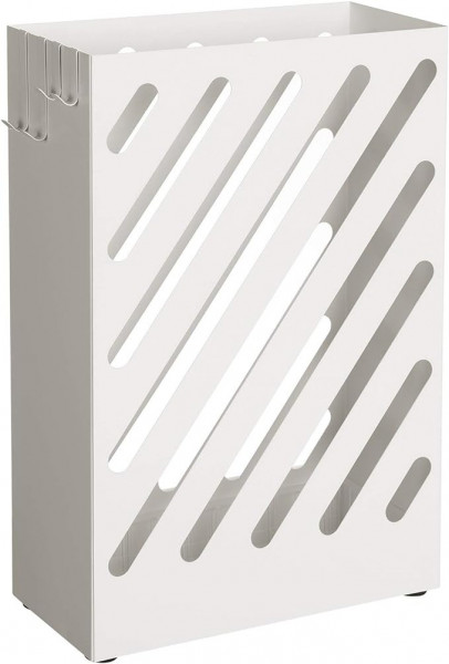 Suport pentru umbrela SONGMICS, metal, alb, 28 x 12 x 41 cm