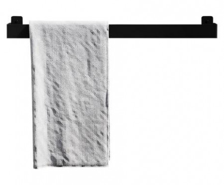 Suport prosoape Kari, negru, 60 x 6 x 6cm - Img 1