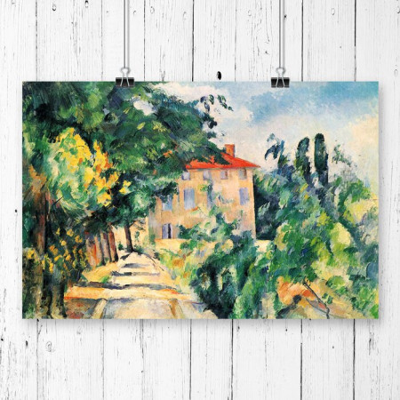 Tablou „Paul Cézanne”, hartie, 59,4 x 84,1 x 0,02 cm - Img 1