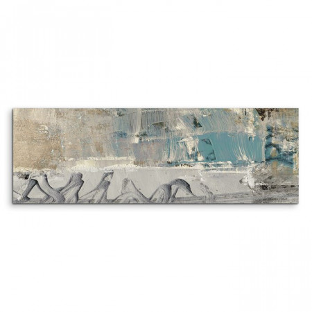 Tablou Abstrakt 528, gri, 50 x 150 x 2 cm - Img 1