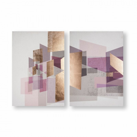 Tablou &#039;Rose Gold Geos&#039;, 70 x 100 cm - Img 1