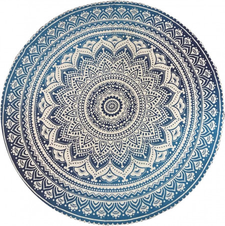 Tapiserie Raajsee, textil, albastru/alb, 177.8 cm