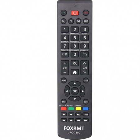 Telecomanda Smart universala FOXRMT, plastic, negru