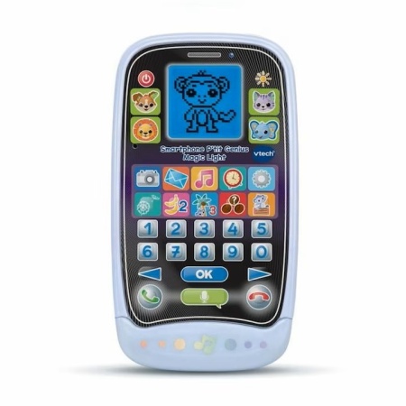 Telefon interactiv pentru copii Vtech SMARTPHONE GENIUS MAGIC LIGHT, multicolor, plastic, +2 ani, resigilat