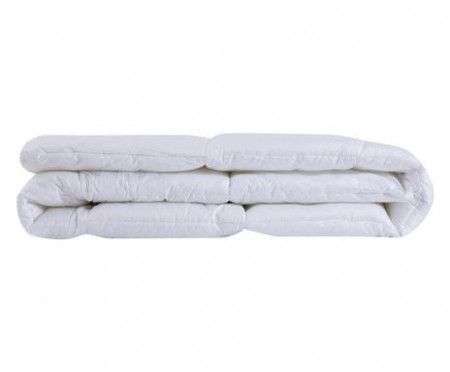Topper pentru pat Soff.Im, textil, alb, 160 x 200 cm - Img 1