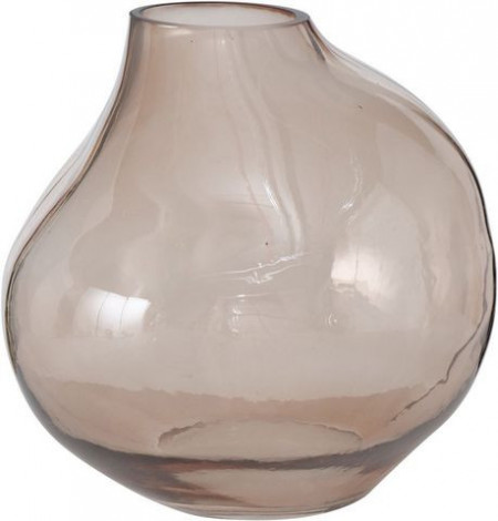 Vaza decorativa BOLTZE, sticla, maro transparent, 40 x 40 cm - Img 1