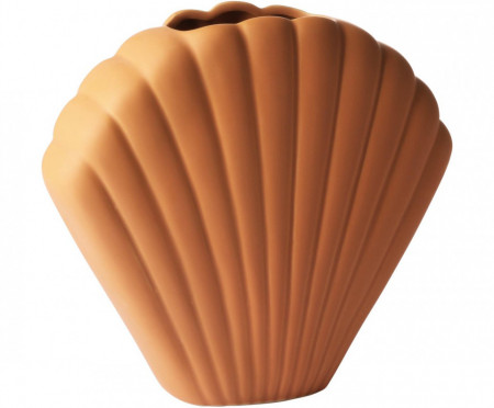 Vaza Shell din teracota, H 25 cm - Img 1