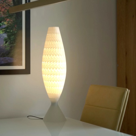 Veioza Tagwerk Fraktal 3D Print 1XE27 Alb