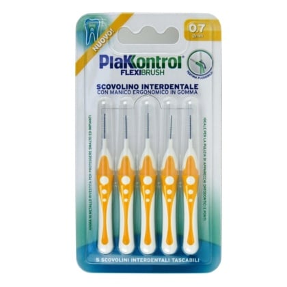 5 Periute interdentare PlaKKontrol Flexi Brush 0,7 mm