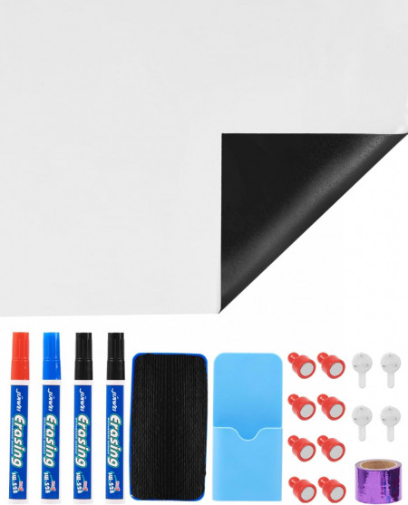 Autocolant tabla de scris LAOYE, magnetic, alb, 60 x 100 cm