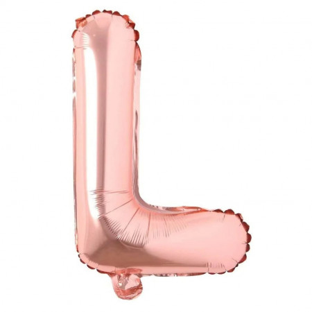 Balon aniversar Maxee, litera L, rose, 40 cm