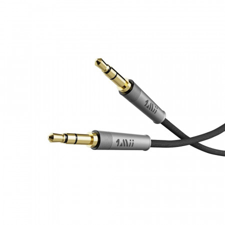 Cablu audio Cavo, 3,5 mm, negru/gri, 1 m