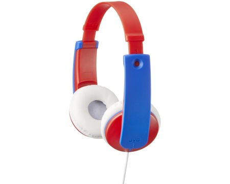 Casti JVC pentru copii HA-KD7-RNE, Over-ear, rosu-albastru